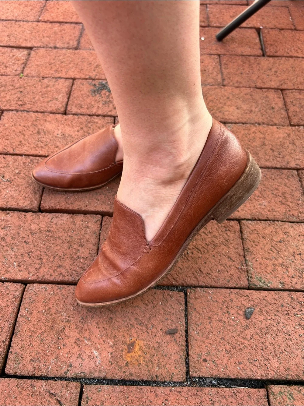 Madewell Women's Brown Leather Slip-On Loafers Size 8.5